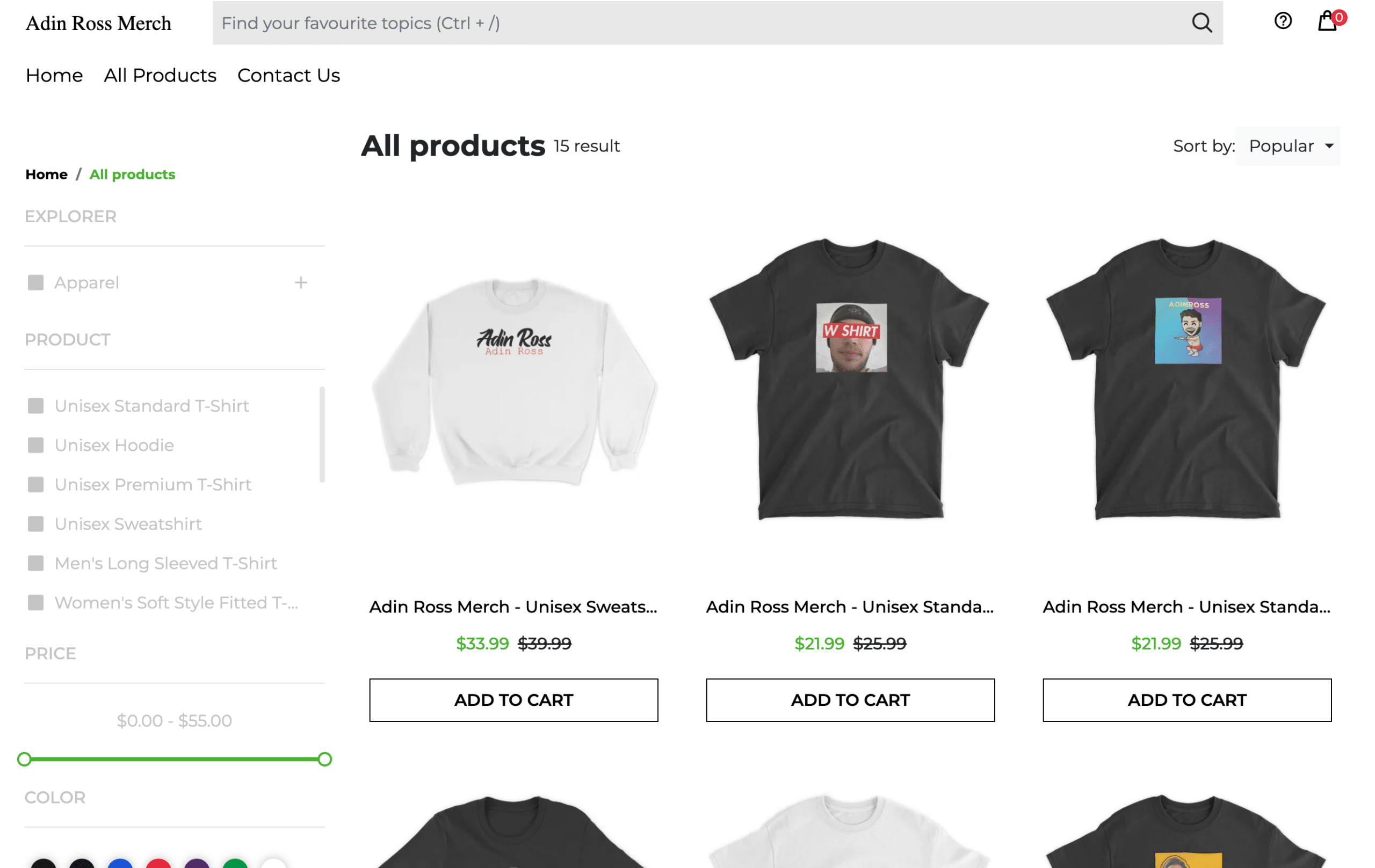 Adin Ross Merch