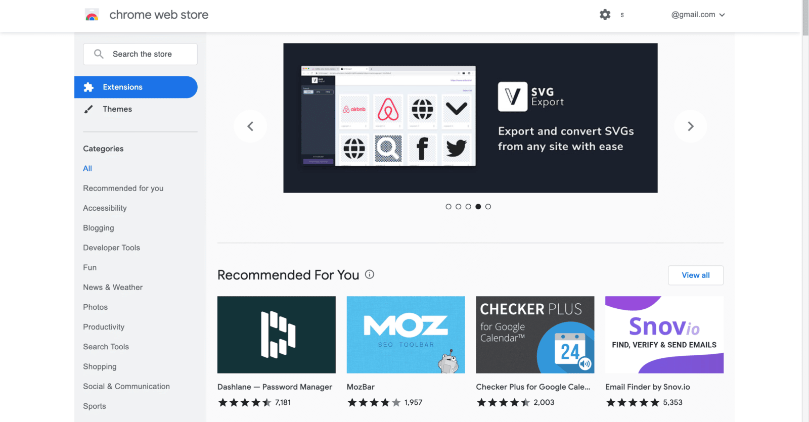 chrome web store