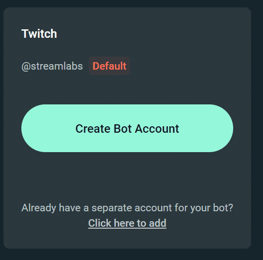 create bot account