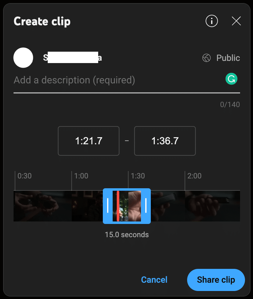 create clip