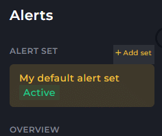 default alerts