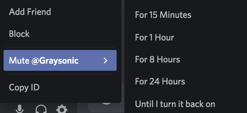 Discord message mute