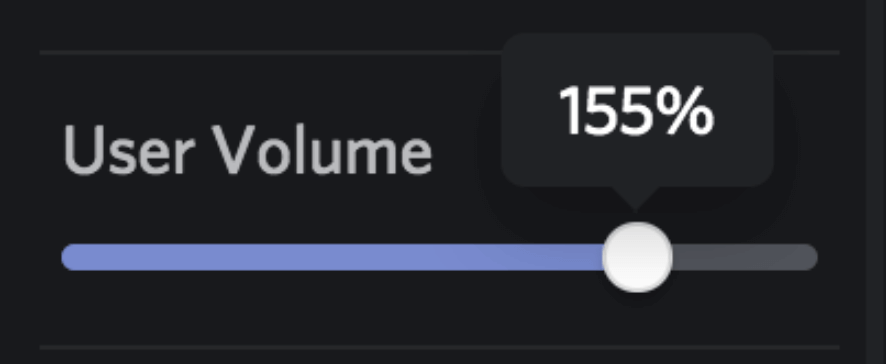 Discord turn volume up