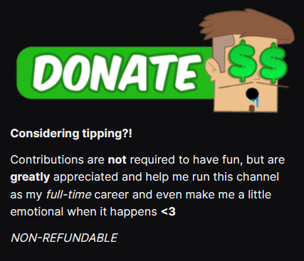 Donation button