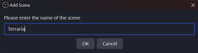 OBS enter game name