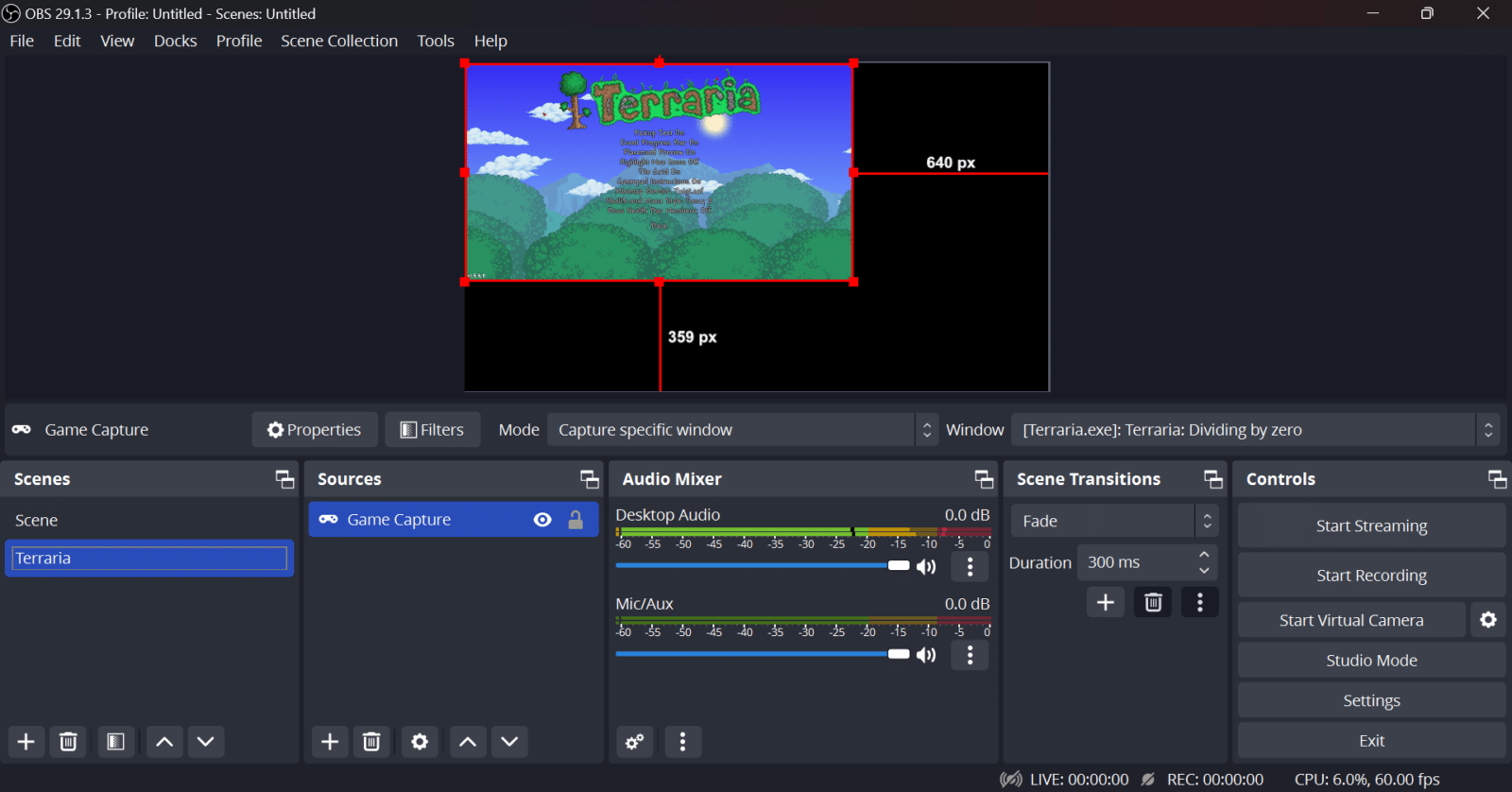 Terraria OBS