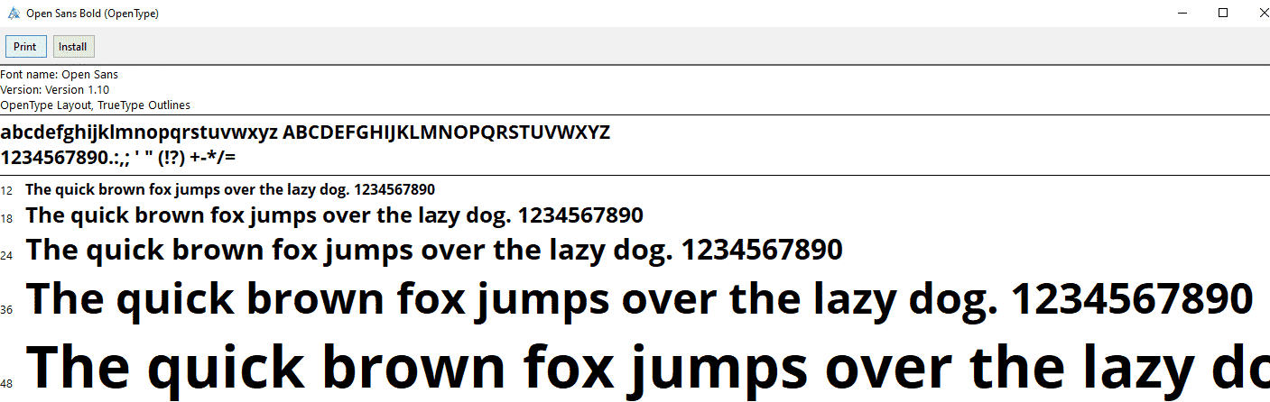 install fonts