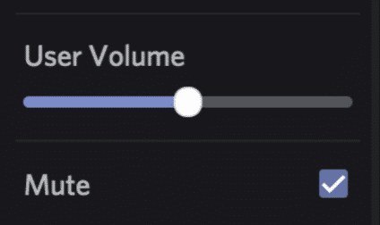 mute on Discord