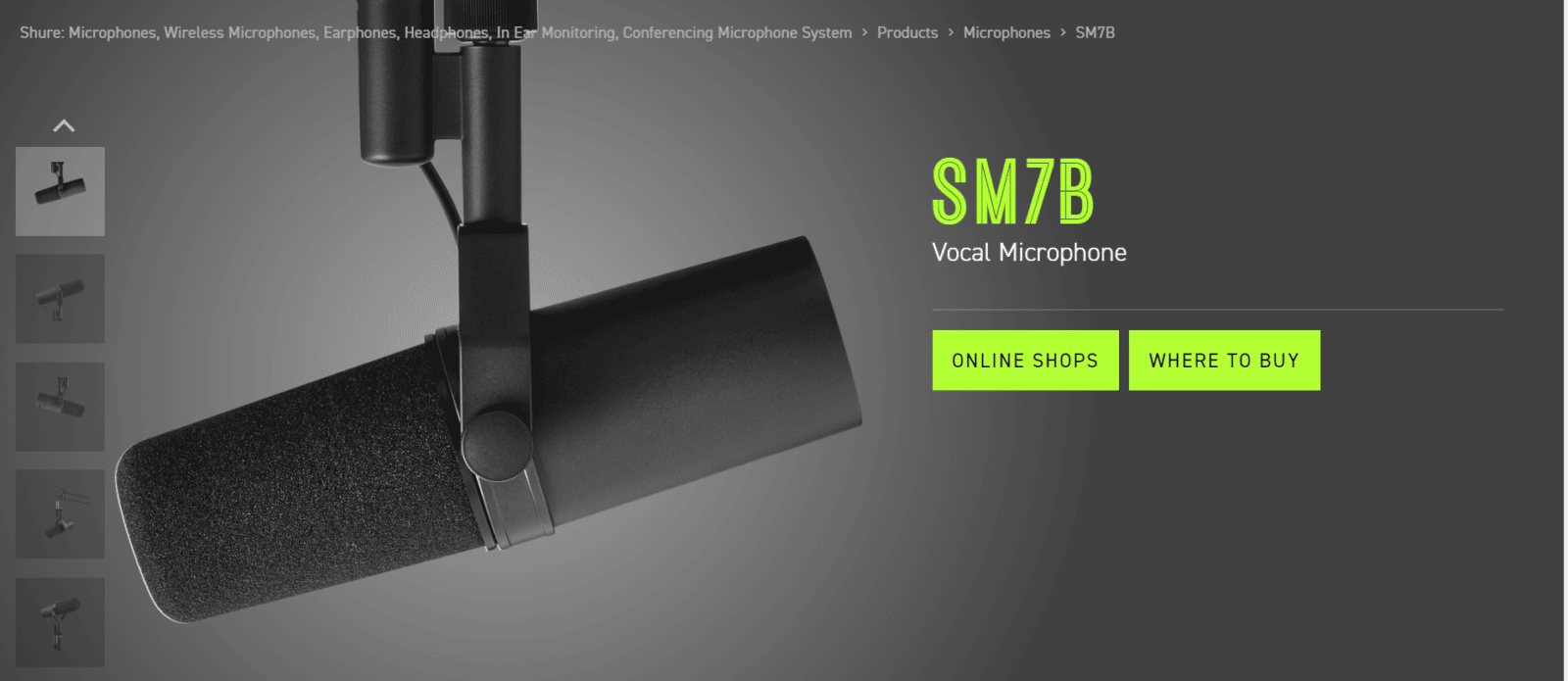 shure sm7b shop