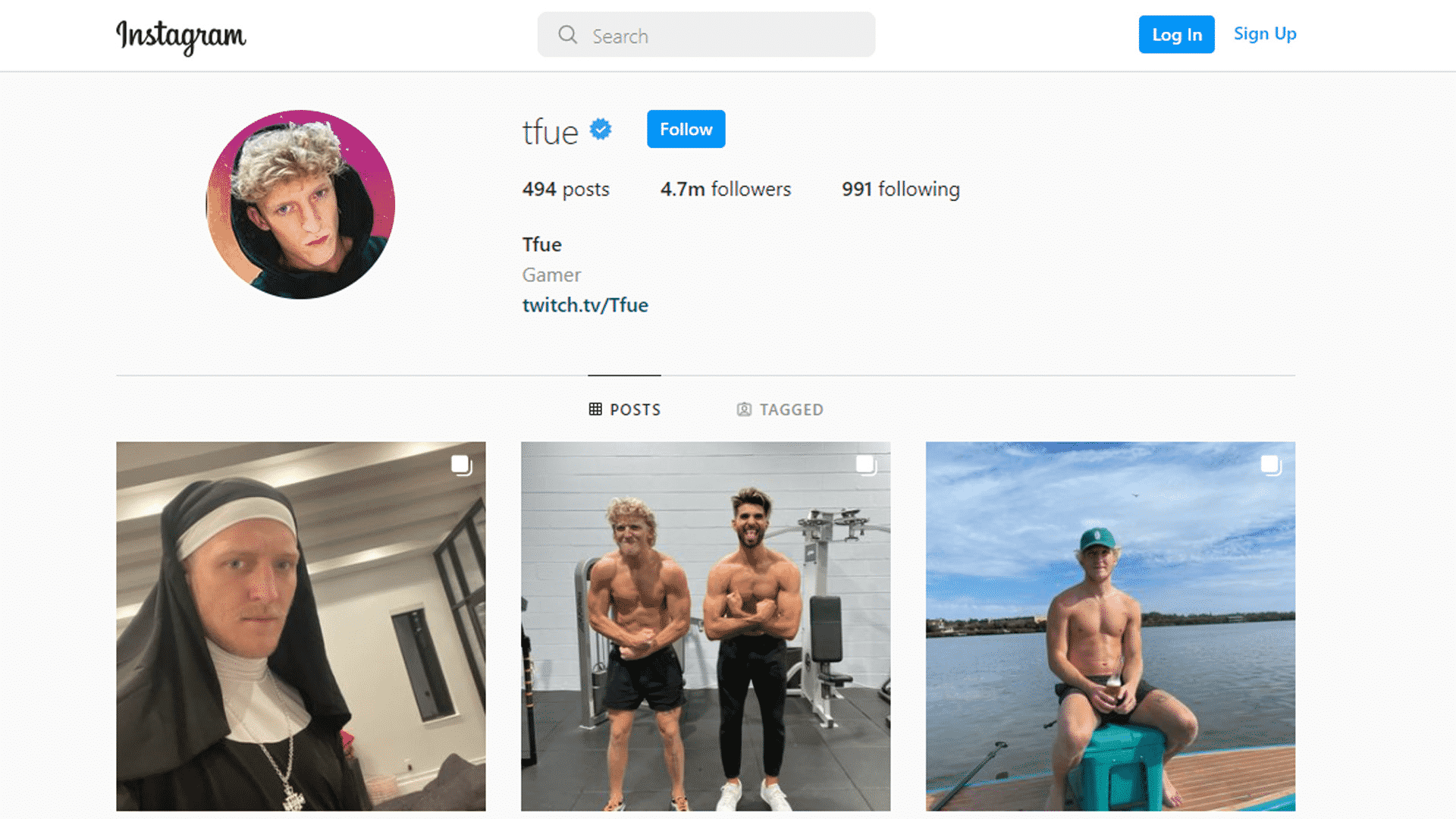 Tfue Instagram Account | Source: IG