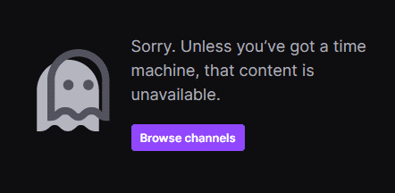 time machin error twitch