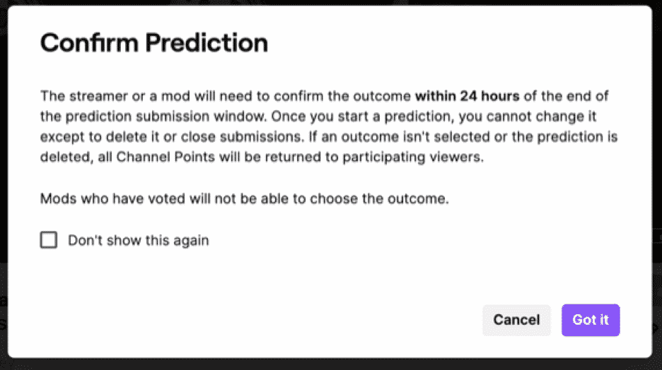 twitch confirm prediction