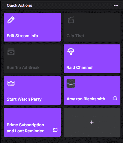 twitch quick actions