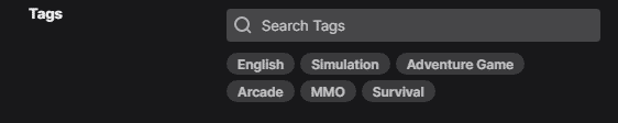 twitch tags